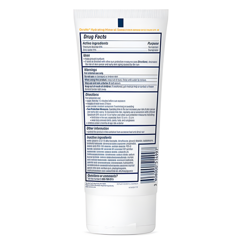 CeraVe Hydrating Mineral Sunscreen 30 Body