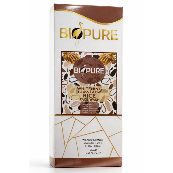 Biopure Whitening Glas Glow Rice Face Wash