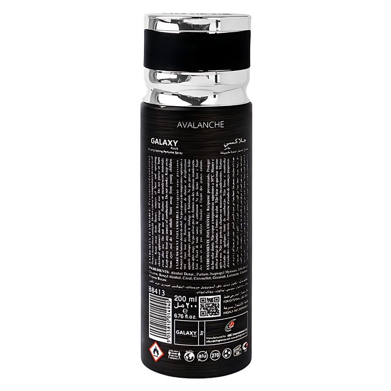 Galaxy Plus Concept Avalanche Body Spray 200ml